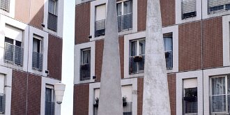 Grande-Borne aux beaux jours04 : Banlieure, Paysage urbain, Essonne, 1973