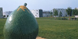 Grande-Borne aux beaux jours14 : Banlieure, Paysage urbain, Essonne, 1973