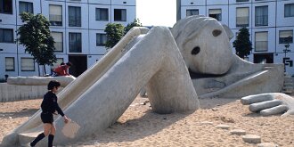 Grande-Borne aux beaux jours19 : Banlieure, Paysage urbain, Essonne, 1973