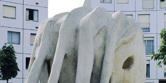 Grande-Borne aux beaux jours20 : Banlieure, Paysage urbain, Essonne, 1973