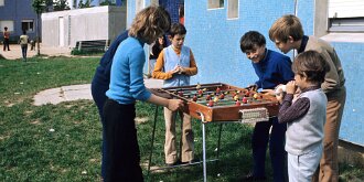 Grande-Borne aux beaux jours24 : Banlieure, Paysage urbain, Essonne, 1973