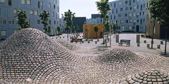 Grande-Borne aux beaux jours29 : Banlieure, Paysage urbain, Essonne, 1973